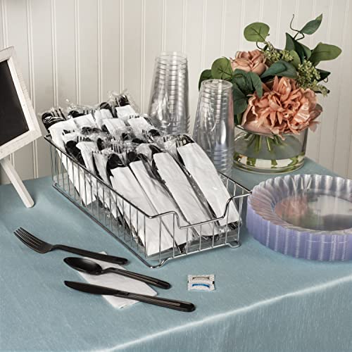 Plastic Cutlery Packets - Individually Wrapped with Fork, Knife, Spoon and Salt/Pepper Packets